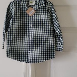 Crazy 8 toddler size 3T plaid long-sleeve shirt
